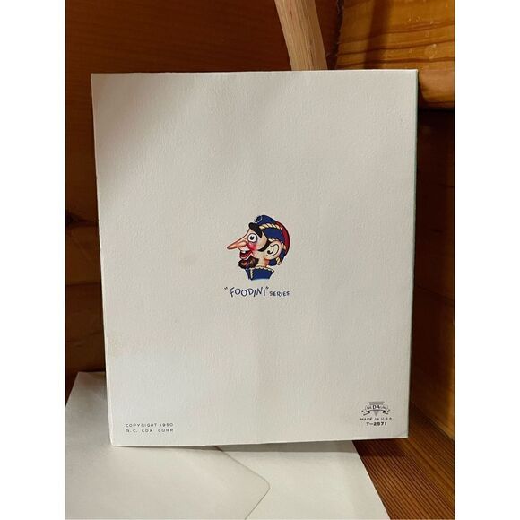 Vintage 1950 Foodini Series Pop-Up Birthday Card Age 4 Pinhead and Jolo - Picture 3 of 3